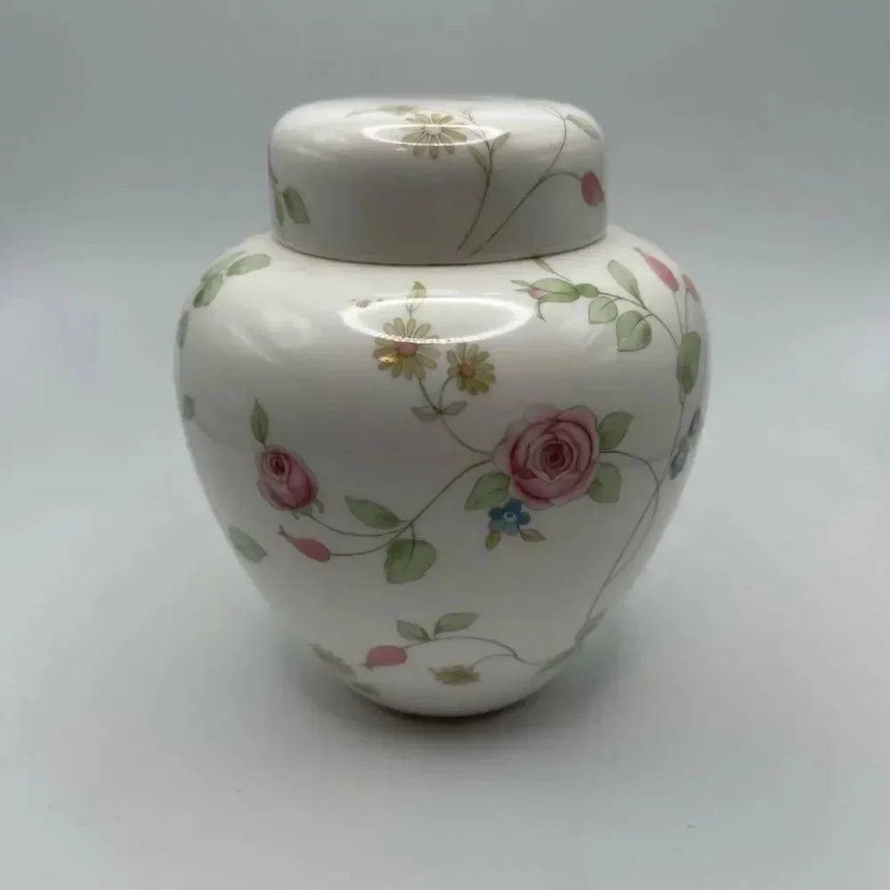 Wedge wood bone China rosehip ginger jar